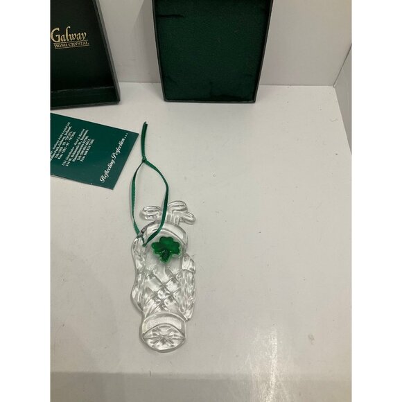 Galway Crystal Golf Club Ornament Ireland with box - Picture 3 of 6
